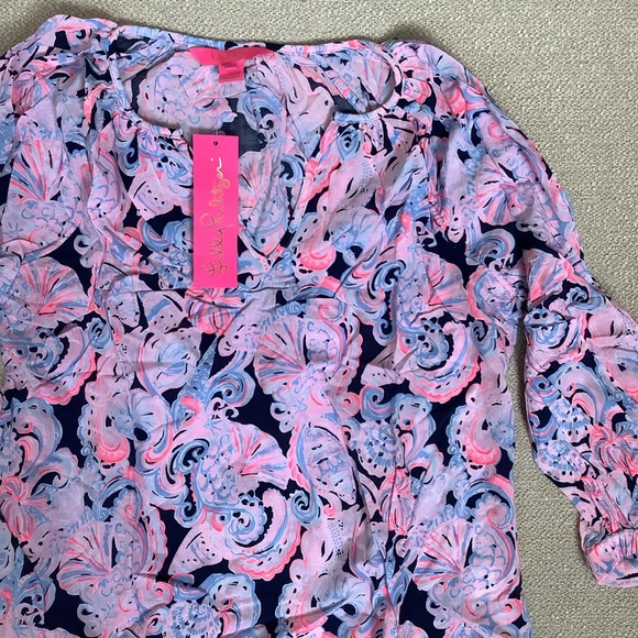 Lilly Pulitzer 3/4 Sleeve Willa Top - Picture 7 of 10